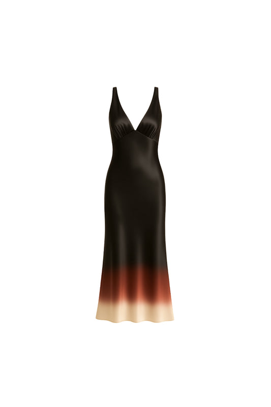 Magma Dress in Obsidian